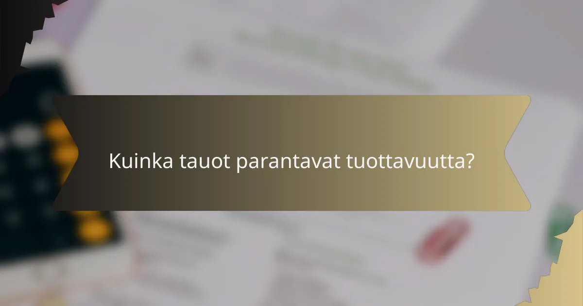 Kuinka tauot parantavat tuottavuutta?